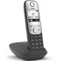 Gigaset A690 - Teléfono Inalámbrico DECT Analógico con Manos Libres, Bloqueo de Llamadas, Pantalla Grande Iluminada de 2 Pulgadas, Agenda 100 Contactos, ECO DECT - Negro